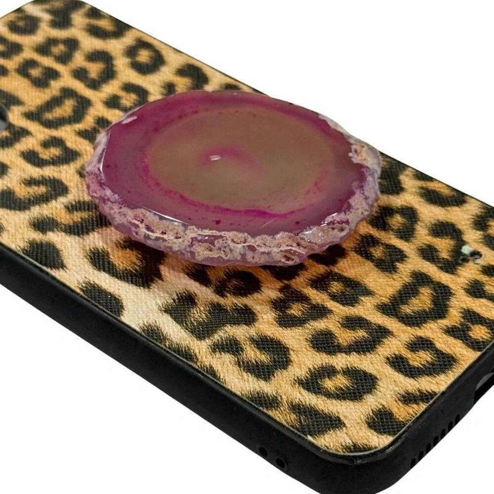 Light Pink Agate Phone Grip